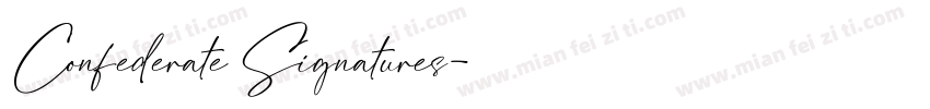 Confederate Signatures字体转换